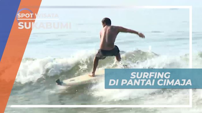 Surfing Seru Menaklukkan Ombak Pantai Cimaja Sukabumi