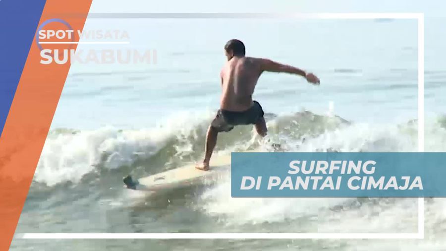 Surfing Seru Menaklukkan Ombak Pantai Cimaja Sukabumi