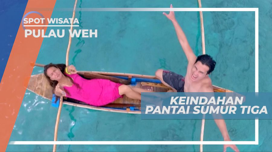 Menikmati Jernihnya Air Pantai Sumur Tiga yang Memukau, Aceh