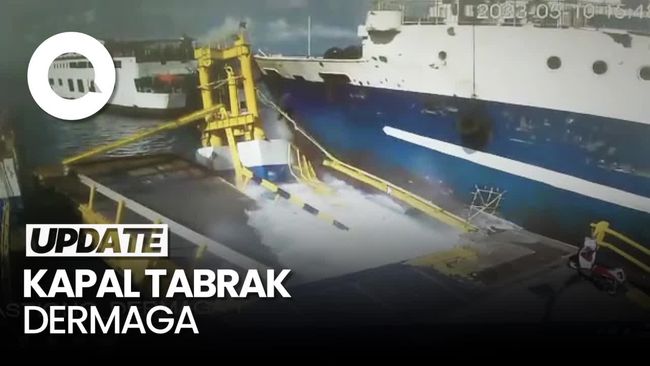 Detik-detik KMP Mutiara Pertiwi Tabrak Dermaga Bastiong Ternate