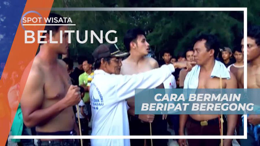 Hanya Boleh Memukul Punggung, Cara Bermain Beripat Beregong, Belitung