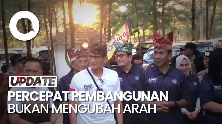 Sandiaga Usung Konsep Percepatan Pembangunan Jokowi, Bukan Ubah Arah
