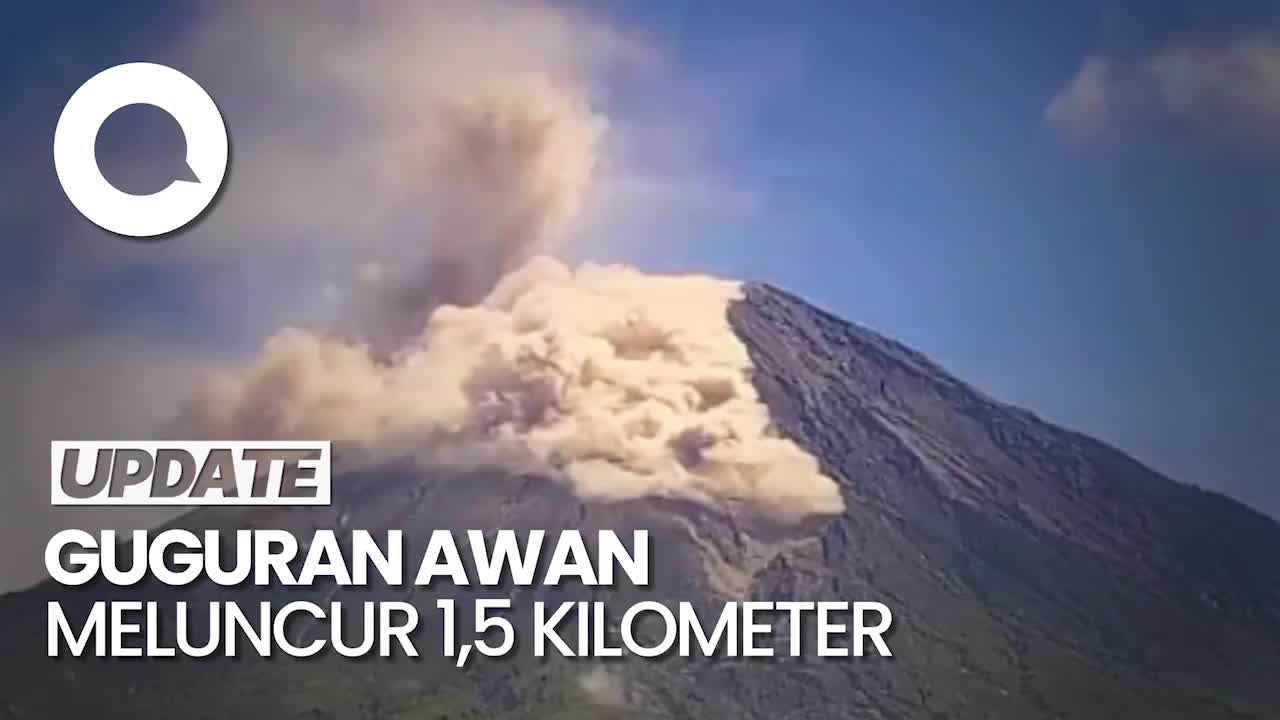 Gunung Semeru Kembali Muntahkan Awan Panas Guguran