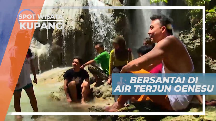 Bersantai Menikmati Suasana Alam di Air Terjun Oenesu, Kupang