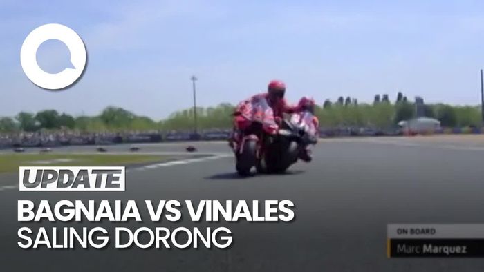 Bagnaia dan Vinales Ribut Usai Senggolan di MotoGP Prancis