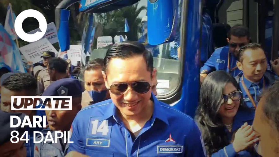 AHY Daftarkan 580 Bacaleg ke KPU, Targetkan 15% Kursi DPR