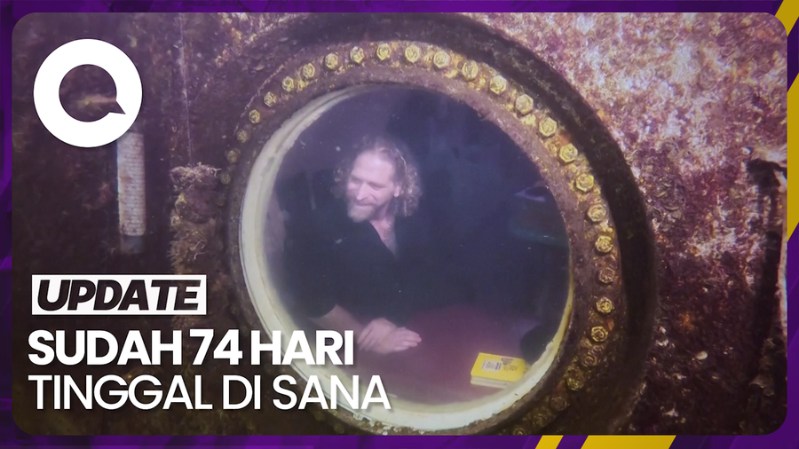 Peneliti Asal Florida Cetak Rekor Tinggal Paling Lama di Bawah Air