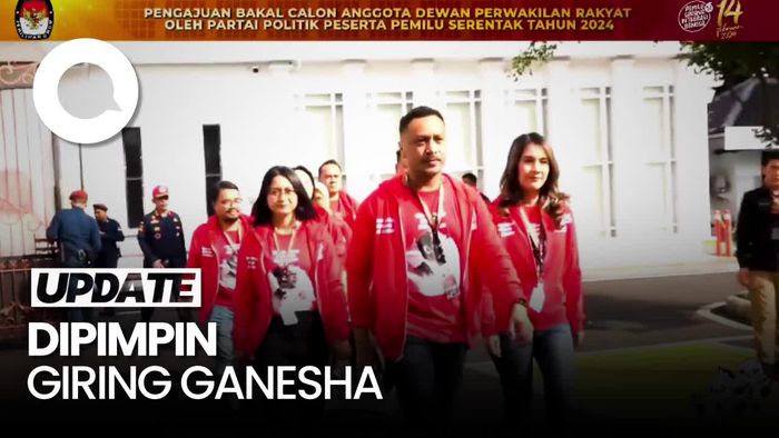 Momen PSI Daftarkan Bakal Calon Anggota Dewan ke KPU