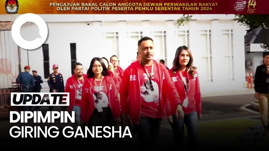 Momen PSI Daftarkan Bakal Calon Anggota Dewan ke KPU