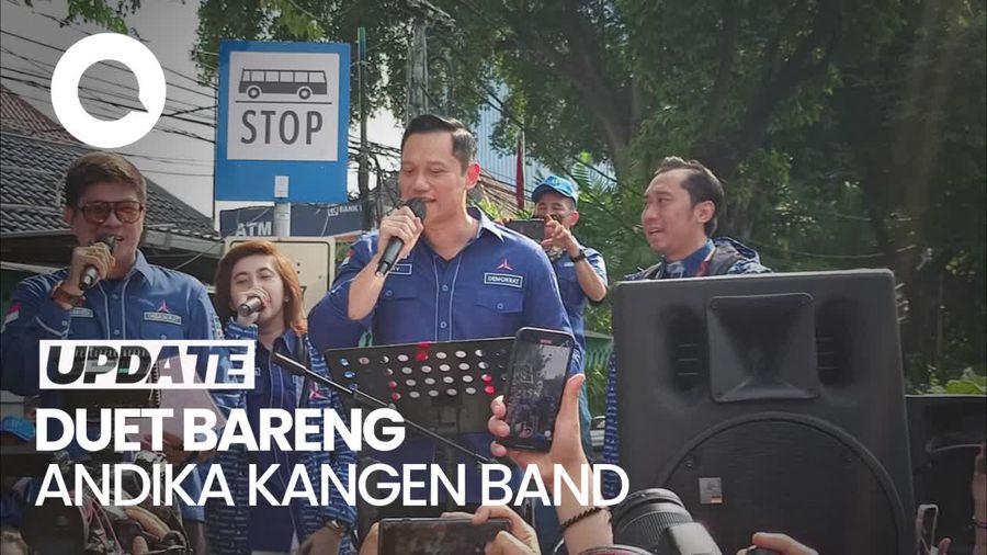 Aksi AHY Nyanyi-Joget Bareng Kader Sebelum Daftarkan Bacaleg ke KPU