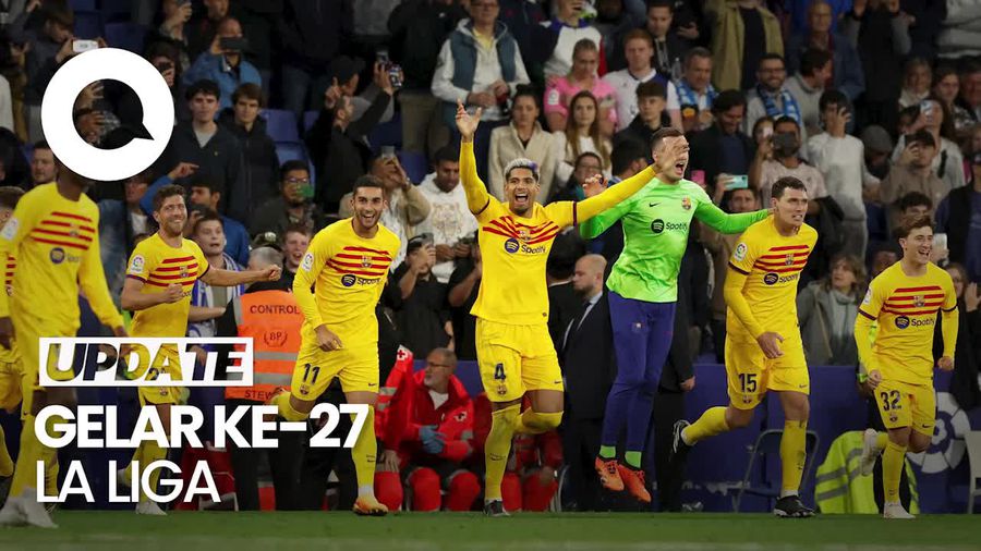 Bungkam Espanyol 4-2, Barcelona Jadi Juara La Liga!