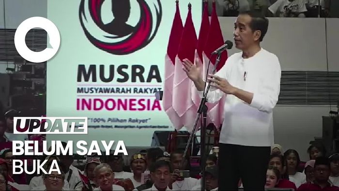 Respons Jokowi Usai Terima Rekomendasi 3 Nama Capres Musra