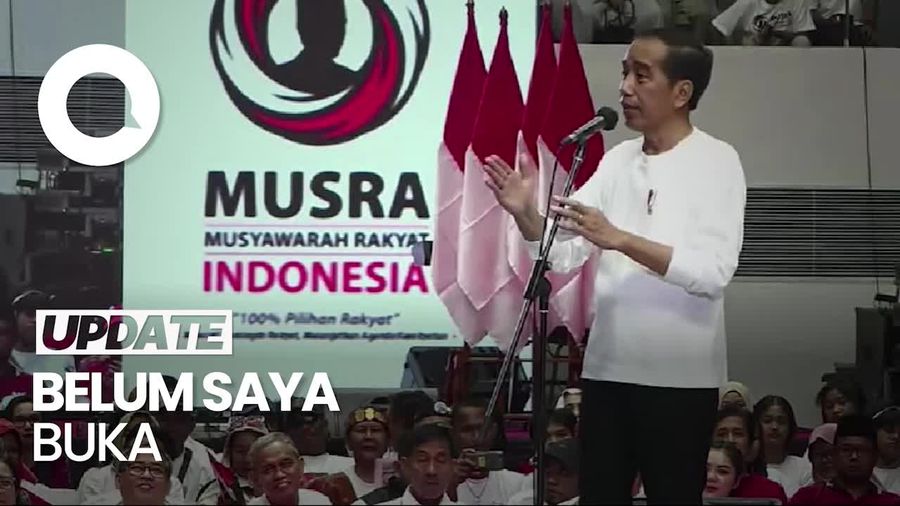 Respons Jokowi Usai Terima Rekomendasi 3 Nama Capres Musra