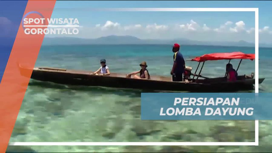 Persiapan Lomba Dayung Bersama Ibu-ibu, Gorontalo