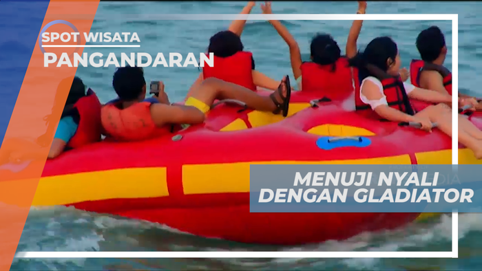 Uji Nyali Naik Gladiator, Wahana Seru Seperti Banana Boat, Pangandaran