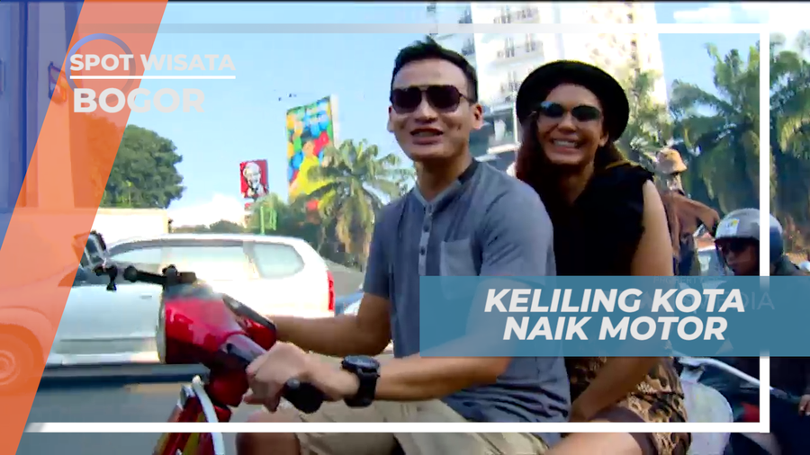Seru-seruan Naik Vespa Keliling Kota Hujan, Bogor