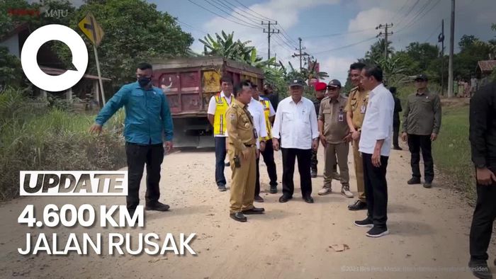 Jokowi: Hampir Separuh Jalanan Kabupaten/Kota di Jambi Rusak