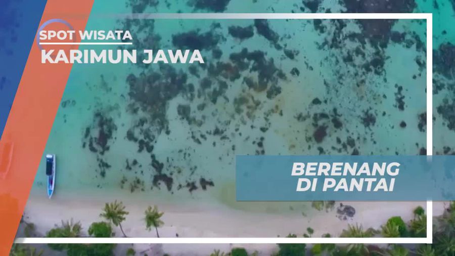 Seru-seruan Berenang di Pantai Karimun Jawa