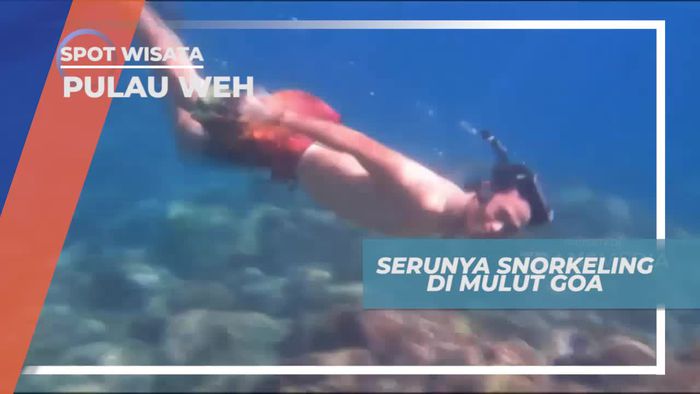 Snorkeling Seru di Mulut Goa Sarang Pulau Weh
