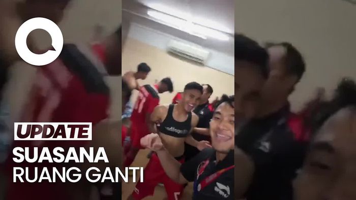 Momen Pemain Timnas Joget Bareng Rayakan Emas SEA Games 2023