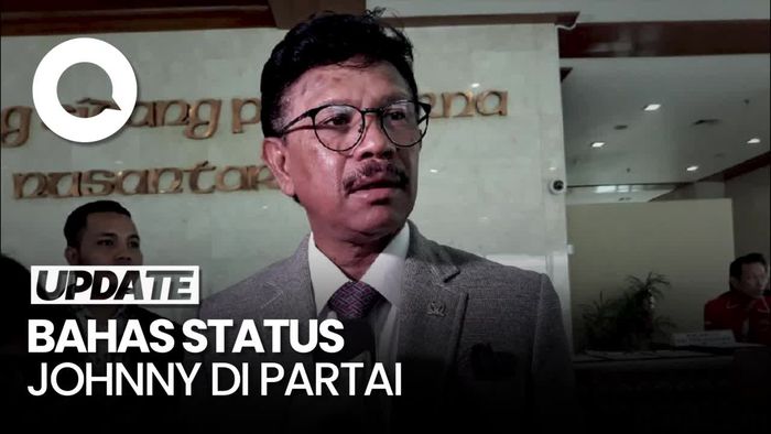 Pengurus Partai Merapat ke NasDem Tower Usai Johnny Jadi Tersangka