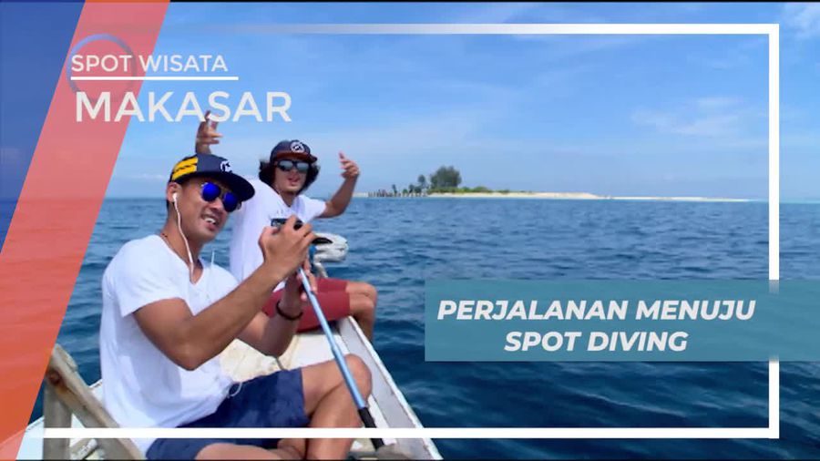 Naik Speed Boat Menuju Spot Diving, Makassar