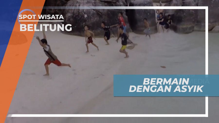 Menikmati Pantai Laskar Pelangi Dengan Berlari Kecil Diantara Bebatuan Raksasa, Belitung