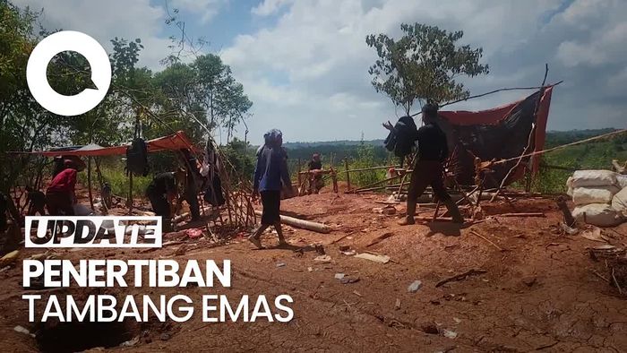 Penambang Emas Ilegal Kocar-kacir saat Ditertibkan Petugas