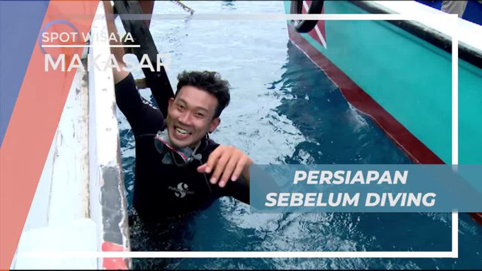 Pemanasan Sebelum Menyelam di Atlantis Garden Makassar