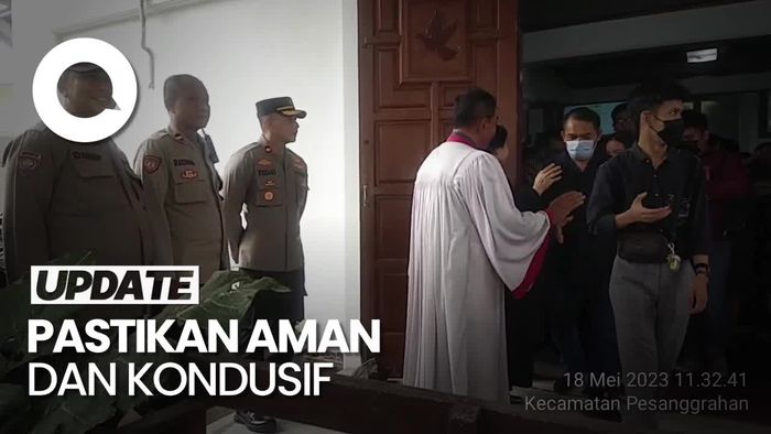 Peringatan Kenaikan Isa Almasih, Polisi di Jaksel Gelar Pengamanan Gereja