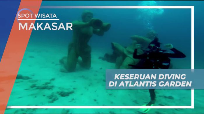 Mobil Hingga Patung, Benda Unik Saat Diving di Atlantis Garden Makassar