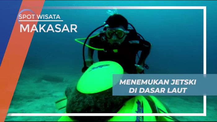 Jetski, Benda Unik di Dasar Laut Atlantis Garden Makassar