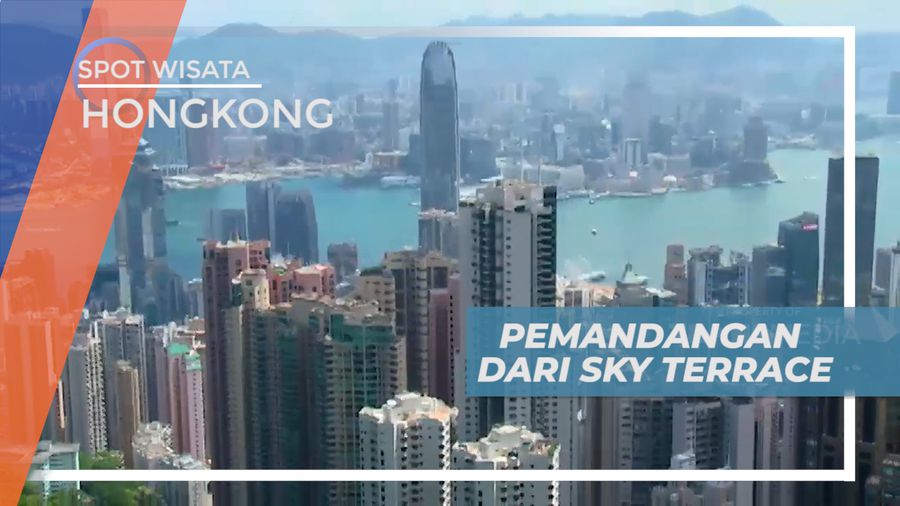 Menikmati Indahnya Lanscape Kota dari Sky Terrace, Hongkong