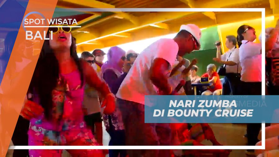 Seru-seruan Ikuti Irama Zumba Bersama Wisatawan di Atas Kapal Pesiar, Bali