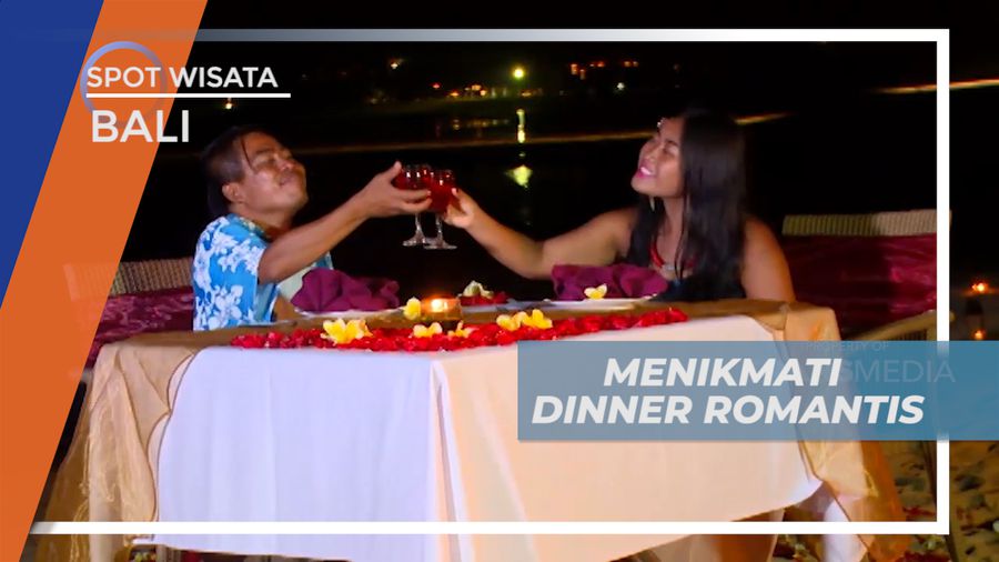 Menikmati Makan Malam Romatis di Tepi Pantai Nusa Dua, Bali