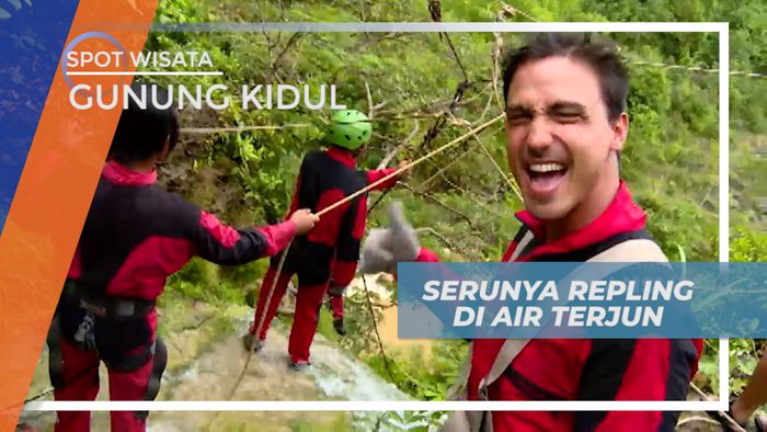 Uji NYali, Menuruni Tebing Air Terjun Sri Gethuk yang Menantang, Yogyakarta