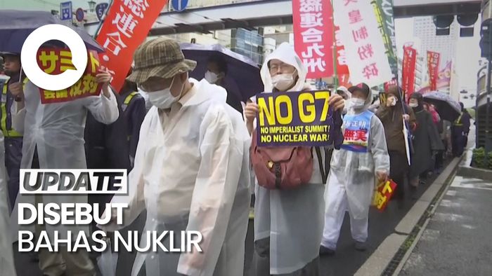 Aksi Ratusan Warga Jepang Tolak KTT G7