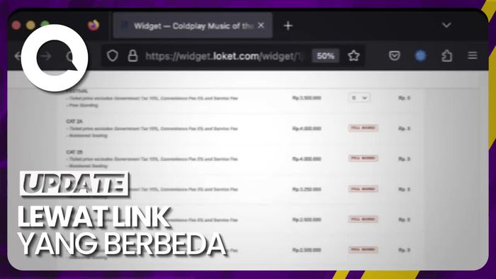 Cerita Fans Soal Bingung ada Invitation Code saat War Tiket Coldplay