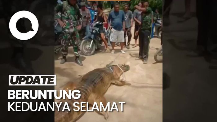 Ngeri! Ibu dan Anak di Sumut Digigit Buaya Saat Cuci Pakaian di Sungai