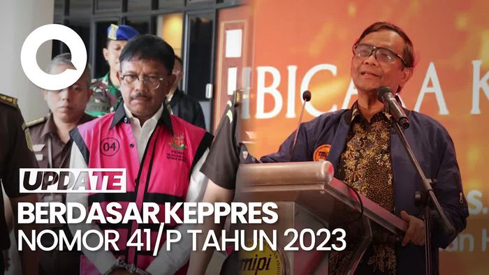 Jokowi Resmi Copot Johnny G Plate, Mahfud Jadi Plt Menkominfo