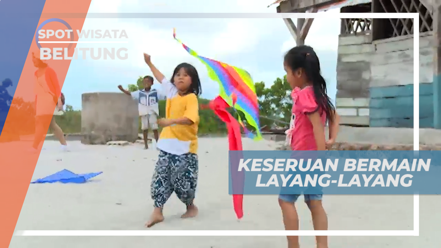Berbagi Keceriaan, Serunya Bermain Layang-layang di Bumi Laskar Pelangi, Belitung