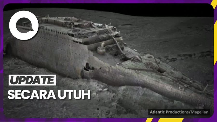 Penampakan Wujud Bangkai Kapal Titanic Melalui Pemindaian 3D