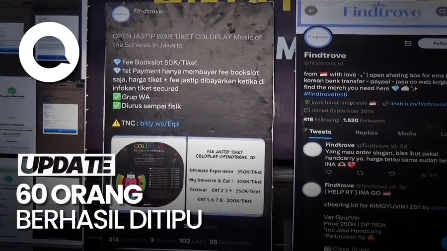 Pasutri Ditangkap Terkait Penipuan Tiket Coldplay 