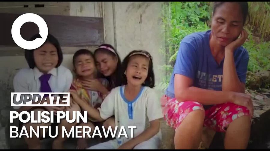 Kisah Tangis 5 Anak Usai Ibunya yang Janda Ditahan Kejari Nias Selatan