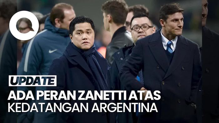 Argentina ke Indonesia, Erick: Terima Kasih Javier Zanetti