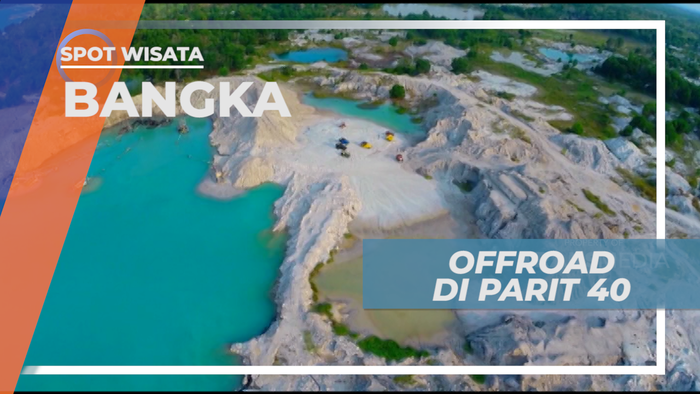 Menjajal Serunya Trek Offroad di Parit Bekas Tambang Timah, Bangka