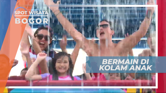 Serunya Beramai-ramai Bermain Air di Kolam Anak, Bogor