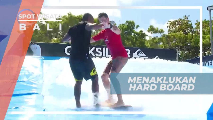 Mencoba Menaklukkan Hard Board Saat Bermain Flow Rider, Nusa Dua Bali