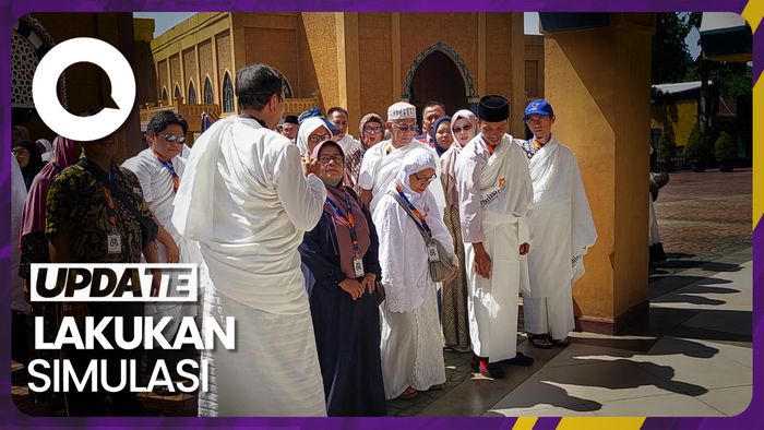 Calon Haji Mulai Padati Tempat Latihan Manasik Jelang Keberangkatan ke Mekah