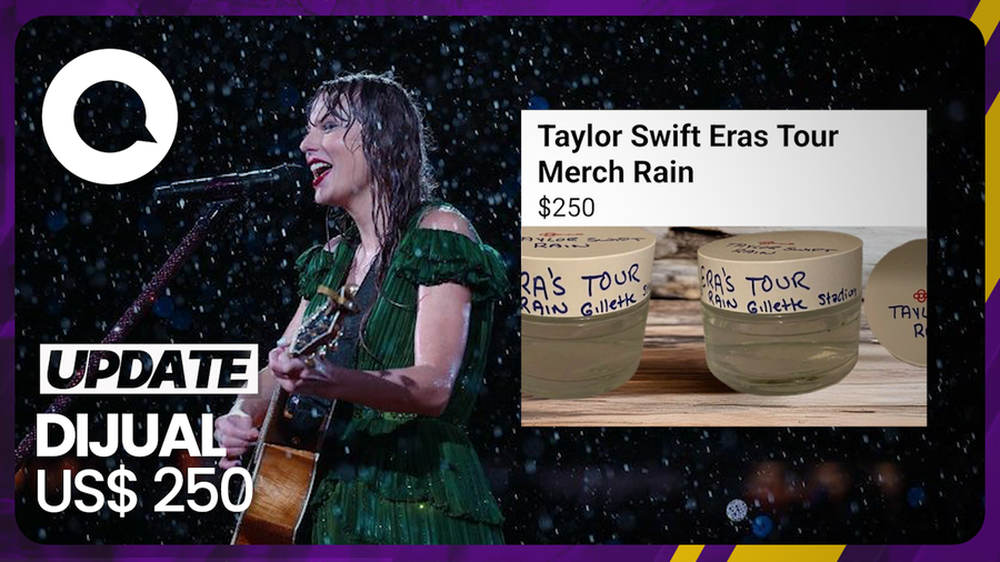 Viral Fans Jual Air Hujan dari Konser Taylor Swift, Berapa Harganya?